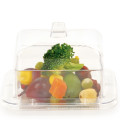 PP/PS Plastic Bowl Mini Rectangle Bowl 3.8 Oz with Lid